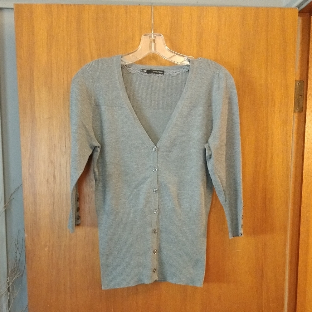 Maurices Button-Up Cardigan Grey Sweater Size Small